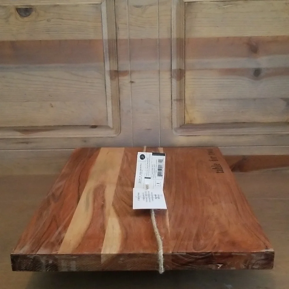 Table for Two Wooden Charcuterie Board By Santa Barbara Design Studio